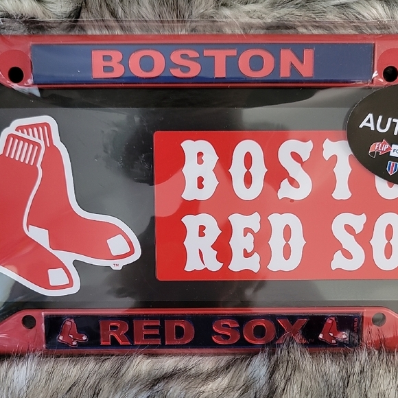Boston Red Sox License Plate Frame and Decals Auto Pack - Picture 3 of 12